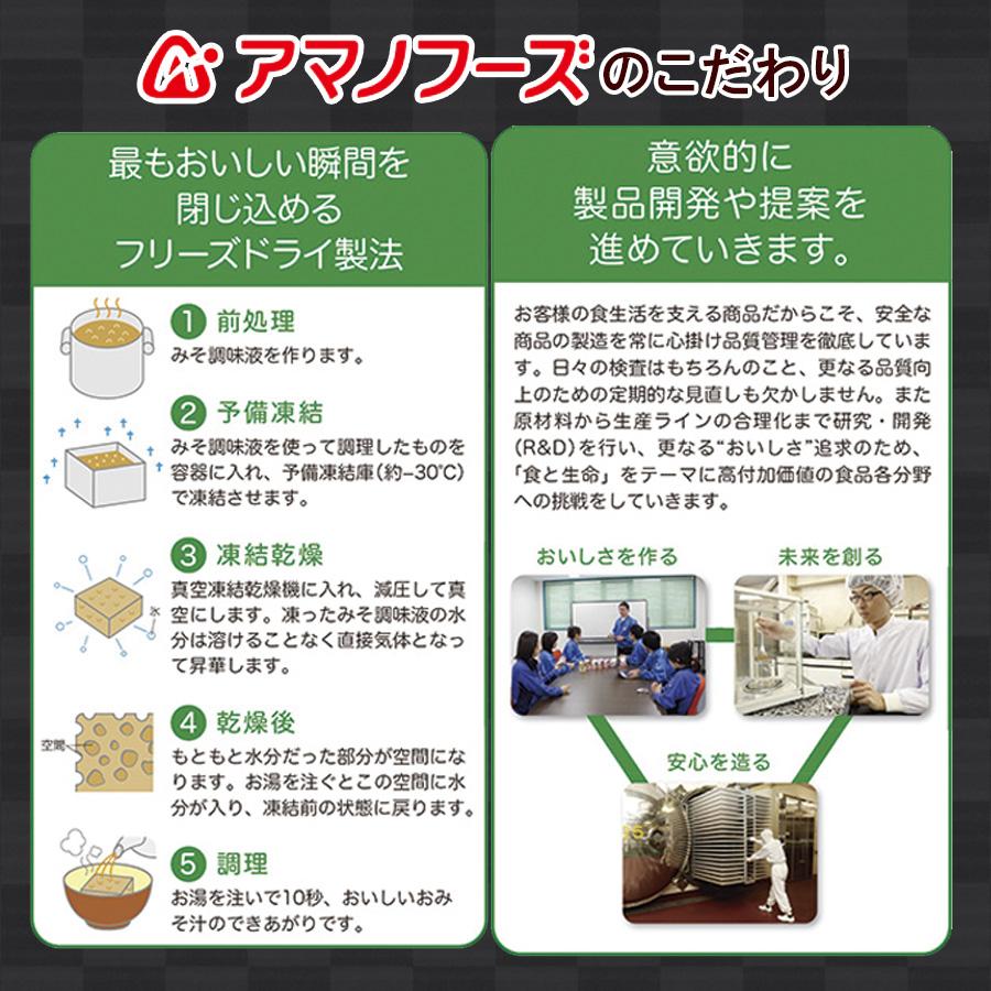 アマノフーズ フリーズドライ いつものお味噌汁＆お吸い物 贅沢具材の11種33食セット