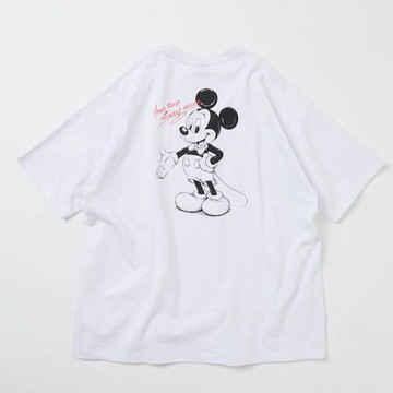 FREAK'S STORE DISNEY（迪士尼） ミッキーマウス 背部印花 圓領T恤
