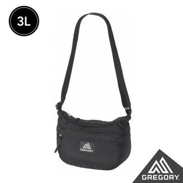 Gregory 官方旗艦 3L TEENY SATCHEL 斜背包 黑(旅行小包 抗撕裂 耐用 小物包 隨身包)