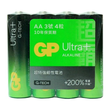 GP 3號(AA)PLUS+ULTRA超特強 鹼性電池40粒裝(1.5V鹼性電池)