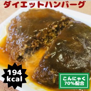 こんにゃく70％入りダイエットハンバーグ レトルトハンバーグ 惣菜 生芋こんにゃく お試し 国産 500円 1000円以下