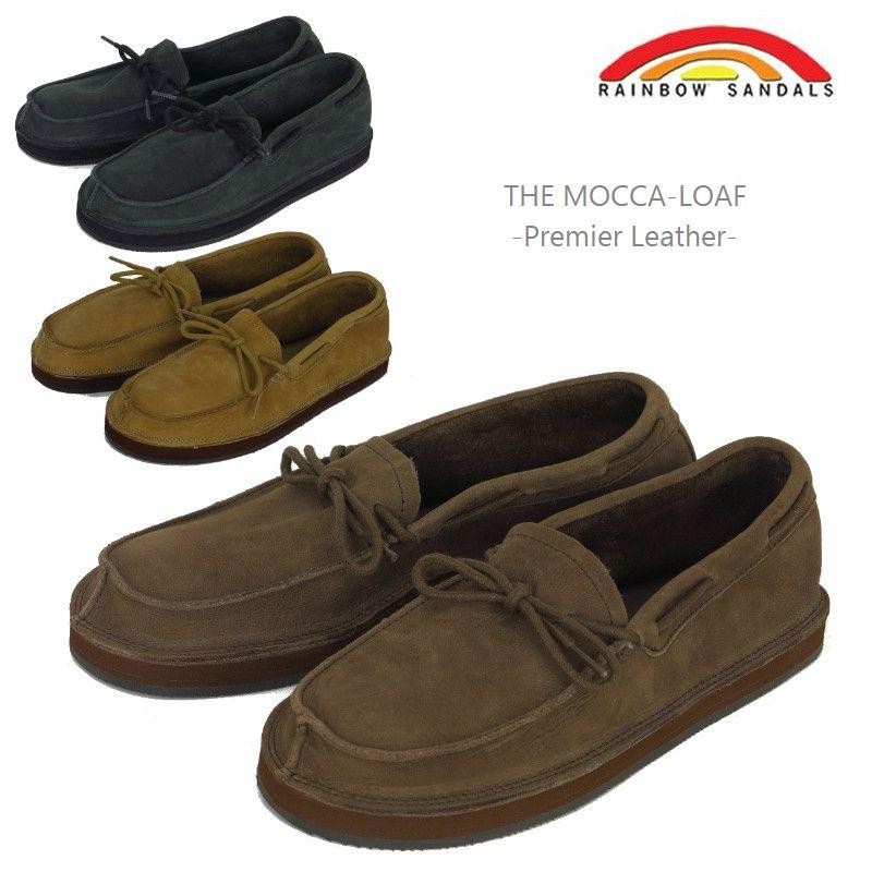 サイズ交換片道無料][正規代理店商品] RAINBOW SANDALS レインボーサンダル THE MOCCA LOAF MOCALOAF モカ ローファー PREMIER LEATHER プレミアレザー ヌバック | LINEブランドカタログ