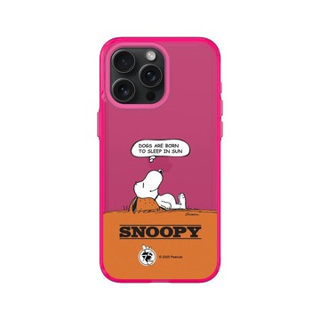 iPhone 15 Pro Max Clear 粉漾桃 - 史努比 Snoopy 75th Anniversary - 75週年-休息一下