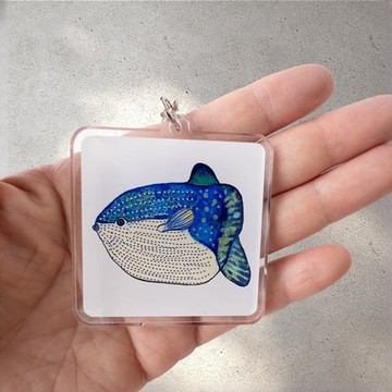 壓克力鑰匙圈 (翻車魚)