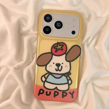 ✨新品上市✨头顶西红柿小狗适用于苹果全系列型号适用于苹果IPhone全系列型号蘋果18手機殼