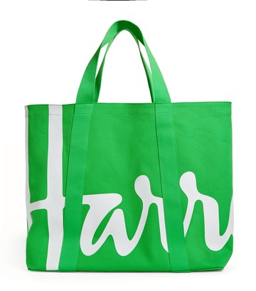 Harrods Large Cotton Logo Tote Bag