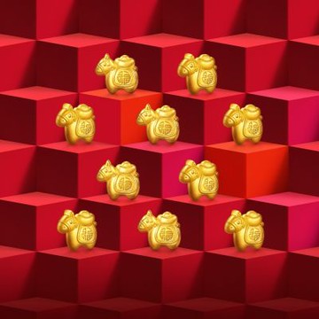 點睛品 馬福寶 珍藏小金豆10入 2.6錢_計價黃金(10克)