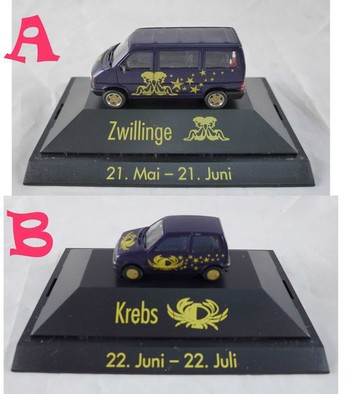 【震撼精品百貨】西德Herpa1/87模型車 星座賽車-VW  CARAVELLE雙子/FIAT CINQUECENTO巨蟹【共2款】 震撼日式精品百貨