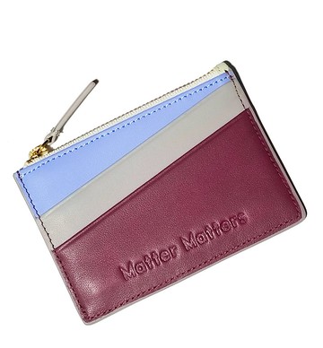 Good Enough 皮革卡片套 拉鍊散紙包 • 酒紅色