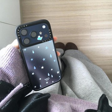 🔥臺灣出貨 好物上新💥 聯名藍調星星雨鏡面iPhone17promax蘋果16pro手機殼14可愛15卡通