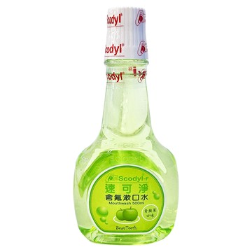 Scodyl 速可淨 無酒精 兒童含氟漱口水 青蘋果  500ml  1瓶