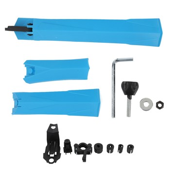 【Lixada】自行車擋泥板套裝快速釋放前後山地自行車擋泥板,用於防濺水 DirtBlue