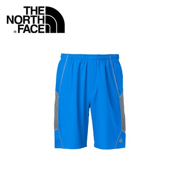 【The North Face 男款 FLASHDRY 9吋短褲 藍/灰】 0A2RGS/休閒褲