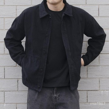 【優選好物】秋冬新款夾剋牛仔外套男韓版潮流潮牌百搭寬鬆工裝日係男春裝上衣 59LT