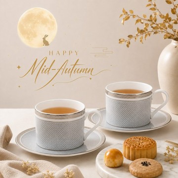 佳節團聚 年節好禮【A&L】皇家典藏 骨瓷咖啡杯對杯禮盒