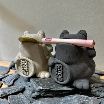【禪廚x泥研製所】水泥咬幣金錢招福蟾蜍