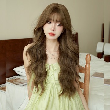 [台灣出貨附發票] 整頂假髮 假髮 空氣劉海 假髮女 wig 假发 假髮女整頂 長捲假髮 大波浪假髮 女生假髮 假頭髮