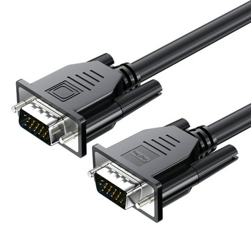 唯格VGA線電腦電視高清連接線投影儀視頻轉接線vga3+6延長視頻線【宜家良品百貨】