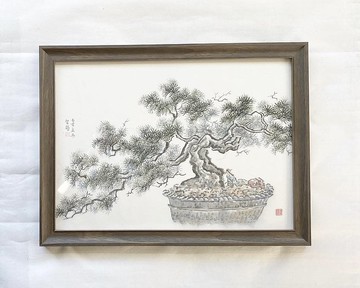 水墨 • 山水畫 • 黑松