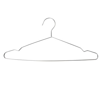 Life+ 實心不鏽鋼耐重防滑無痕衣架 Set 30 耐重約3kg  銀色  30個