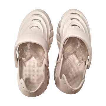 鏤空透氣包頭兩用花園鞋 EVA防滑鞋底  37  白色