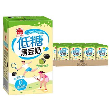義美 低糖黑豆奶  250ml  24入