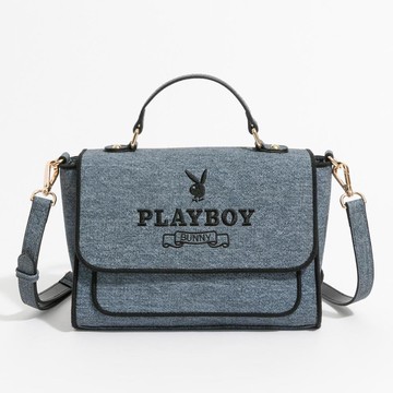 PLAYBOY - 翻蓋手提包附長背帶 Elevated系列 - 藍色(2025春夏女包)