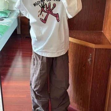 新款純棉長袖t卹女秋冬季灰色內搭設計感小眾寬鬆上衣打底衫