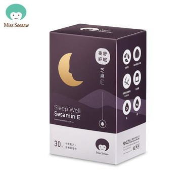 Miss Seesaw蹺蹺板小姐 夜舒好眠芝麻E 30包/盒