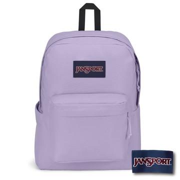JANSPORT SUPERBREAK PLUS 校園系列後背包 -柔和紫