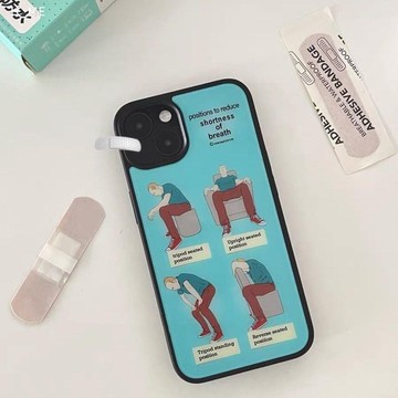 iphone防摔手機殼.韓國適用iPhone16proamx小眾藝術手機殼13黑框12蘋果14防摔潮殼15