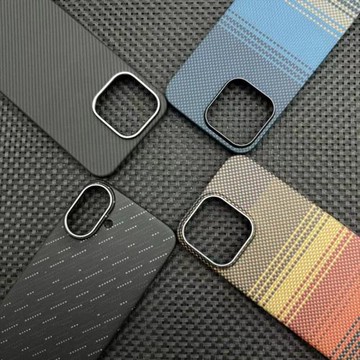 適用蘋果iPhone16ProMax凱夫拉手機殼流星雨月升15pro凱夫拉磁吸