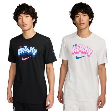 【下殺】Nike 短袖上衣 男裝 字母哥 印花Logo 黑/米白【運動世界】FZ8078-010/FZ8078-121