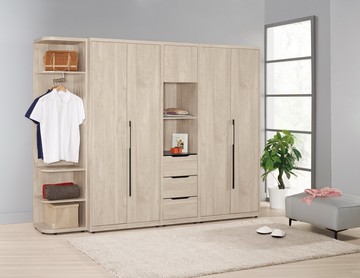 【歐風別館】韋斯里8.4尺組合衣櫃【基隆至台中免運費】