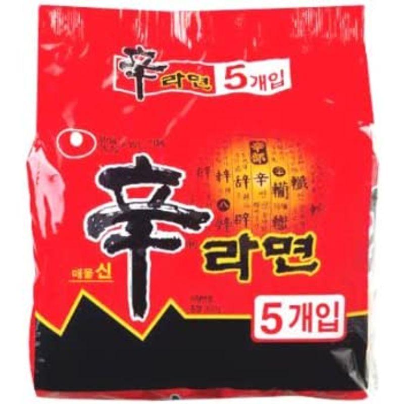 韓国 ラーメン 人気 NO.1 農心 辛ラーメン 120ｇ マルチパック ５個入 韓国食品 即席麺 韓国ラーメン 韓国食品