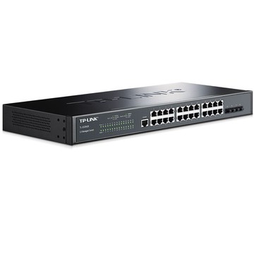 【快速出貨】 免運 網絡交換機 TP-LINK全千兆三層網管交換機TL-SG5428端口匯聚VLAN隔離DHCP中繼~優樂悅
