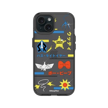 iPhone 15 Clear 酷墨灰 - 迪士尼-玩具總動員 Toy Story - 玩具總動員 - 徽章