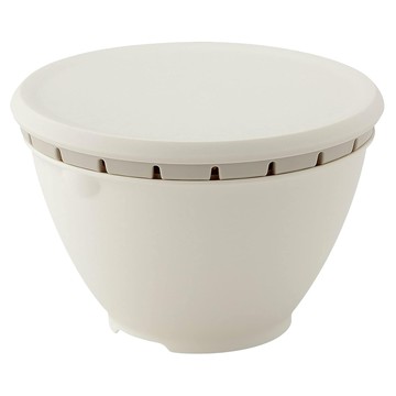 LIBERALISTA 雙層瀝水碗組  S(18 x 18 x 11.9cm)  1個  白色