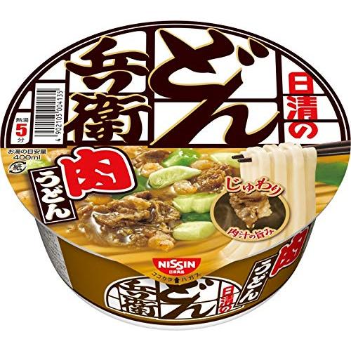 日清食品 日清のどん兵衛 肉うどん カップ麺 87g×12個