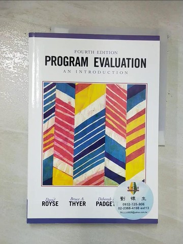 【書寶二手書T9／大學教育_TY5】Studyguide for Program Evaluation: An Introduction by al..., Royse et, ISBN 9780534508272_Cram101 Textbook Reviews