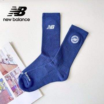 【New Balance】刺繡LOGO舒適棉襪_中性_藍色_LAS51181NV