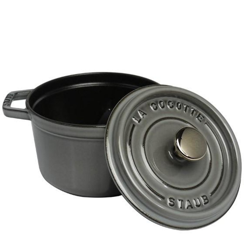 新品】 staub グレー 16cm ココット ストウブ 鍋 Staub ピコ・ココット