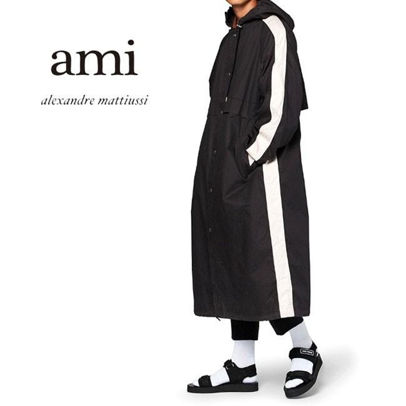 SALE] ami アミアレクサンドルマテュッシ ライン入り フード付き