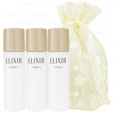 SHISEIDO 資生堂 怡麗絲爾 奢潤進化柔膚乳(#T2 滋潤型)(30ml)*3旅行袋組(公司貨)