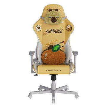 DXRACER 卡皮巴拉小黃豚 電競賽車椅(2D扶手/小型皮面)