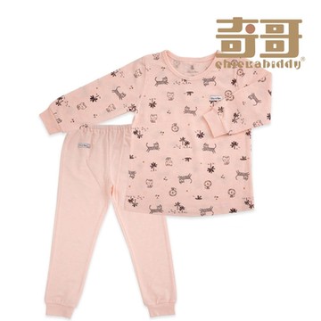 奇哥 Chic a Bon 原野冒險套裝/睡衣/睡褲/居家服-羊毛保暖布10歲