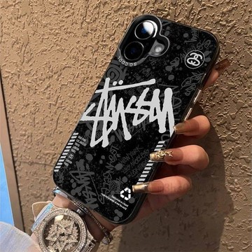 台灣出貨🚀黑底色白塗鴉 蘋果iPhone 手機殼 17/16 新款15 14 pro 防摔 13 12 11 保護殼