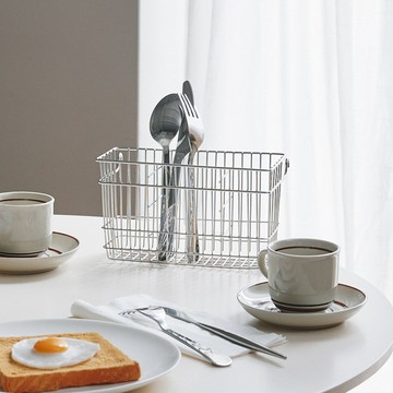 不鏽鋼三格刀叉籃(大) MIT台灣製 完美主義【D0102】