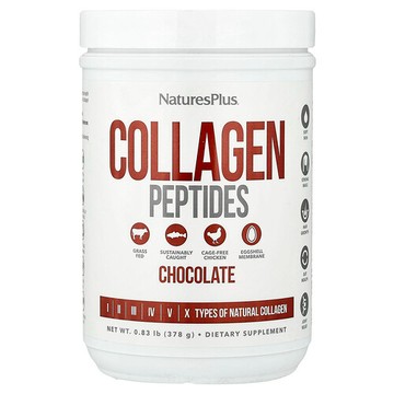 NaturesPlus, 膠原蛋白肽，巧克力味，0.83 lb（378 克）