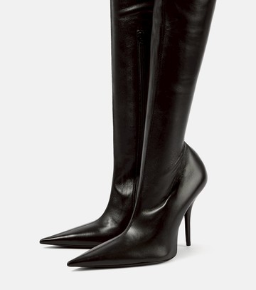 Balenciaga Avenue leather over-the-knee boots